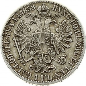 Austria 1 Florin 1858 A