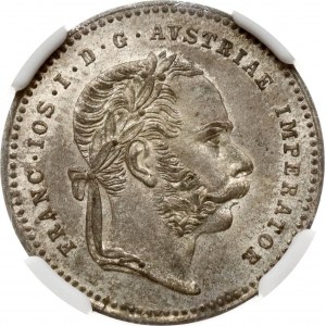 Rakúsko 20 Kreuzer 1869 NGC MS 64