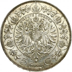 Österreich 5 Corona 1900