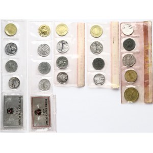 Rakousko 2 groše - 1 šilink 1970-1977 Sada 21 mincí