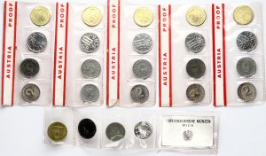 Austria 2 - 50 Groschen 1971-1973 Set di 24 monete