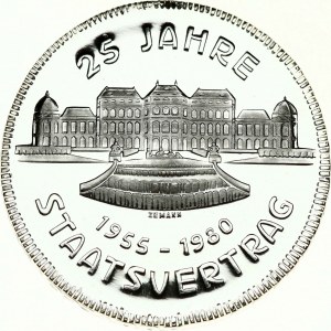 Österreich 500 Schilling 1980 25. Jahrestag des Staatsvertrages