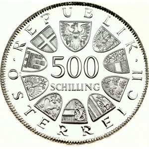 Austria 500 Schilling 1980 25th Anniversary of the State Treaty