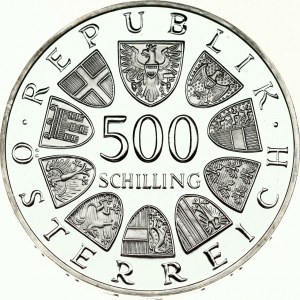 Rakúsko 500 Schilling 1983 Pápež Ján Pavol II.