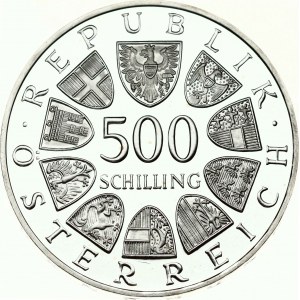 Rakousko 500 Schilling 1985 Univerzita Graz