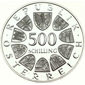 Autriche 500 Schilling 1985 40 ans de paix en Autriche