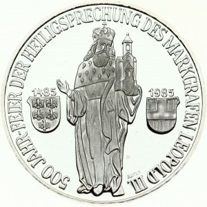 Rakousko 500 šilinků 1985 Kanonizace Leopolda III.