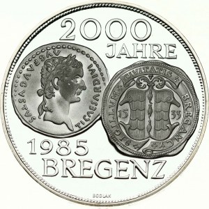 Autriche 500 Schilling 1985 Bregenz 2000 ans