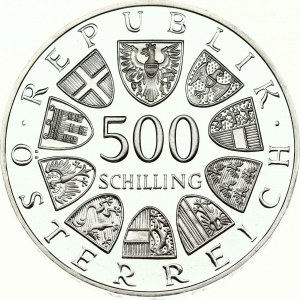 Austria 500 Schilling 1986 - 500. rocznica wybicia pierwszej monety talarowej w mennicy Hall