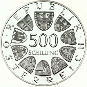 Rakúsko 500 Schilling 1988 Opátstvo St Georgenberg