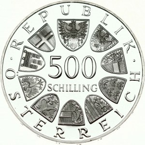 Rakousko 500 Schilling 1988 Papež Jan Pavel II.