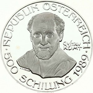 Österreich 500 Schilling 1989 Gustav Klimt