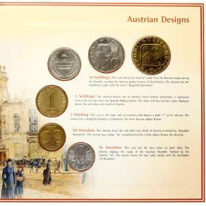 Rakousko 10 grošů - 20 šilinků 2001 Sada 6 mincí