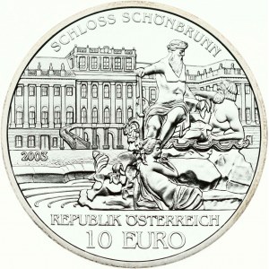 Rakúsko 10 Euro 2003 Zámok Schönbrunn
