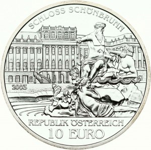 Autriche 10 Euro 2003 Palais de Schönbrunn