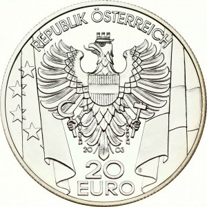 Rakousko 20 Euro 2003 Rekonstrukce