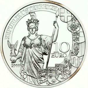 Rakousko 10 Euro 2005 Druhá republika
