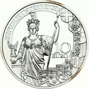 Rakúsko 10 Euro 2005 Druhá republika