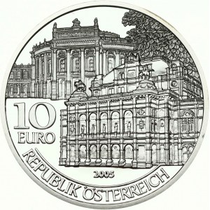 Österreich 10 Euro 2005 Burg Theater und Oper