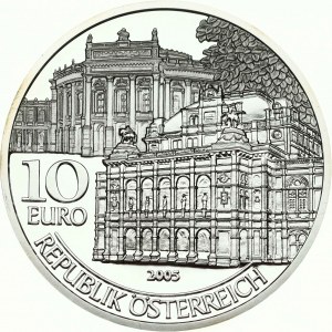 Austria 10 Euro 2005 Burg Theater and Opera