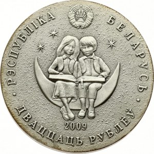 Bielorusko 20 rubľov 2009 Luskáčik