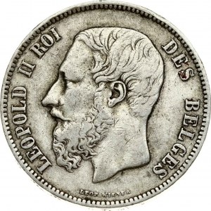 Belgia 5 franków 1873