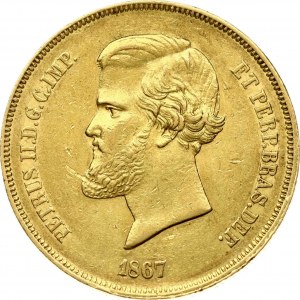 Brasilien 20 000 Reis 1867