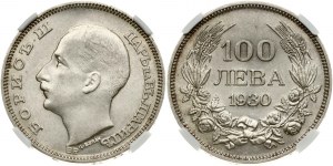 Bulharsko 100 leva 1930 NGC MS 61