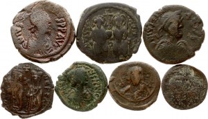 Byzantine Empire Different coins ND (518-1081) Lot of 7 coins