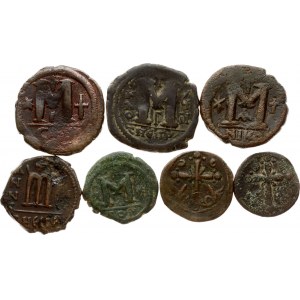 Byzantine Empire Different coins ND (518-1081) Lot of 7 coins