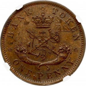 Kanada Upper Canada Penny 1857 NGC MS 62 BN
