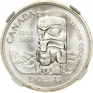 Kanadský dolar 1958 British Columbia NGC MS 62