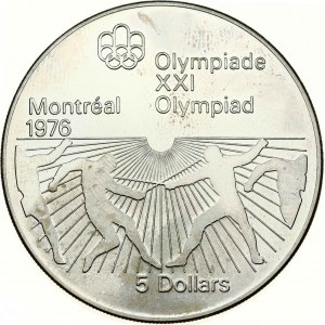 Canada 5 dollari 1976 Scherma