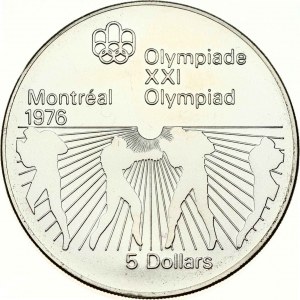 Canada 5 Dollari 1976 Boxe
