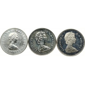 Kanadský dolár 1978-1982 Sada 3 mincí