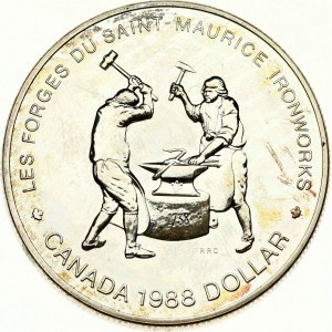 Canada 1 dollaro 1988 Ferriere di Saint-Maurice