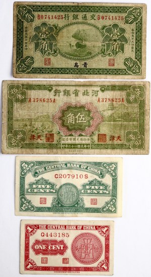 Cina 1 - 50 centesimi 1925-1939 Lotto di 4 pezzi