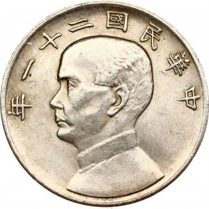 China Yuan 21 (1932) Schrott-Dollar