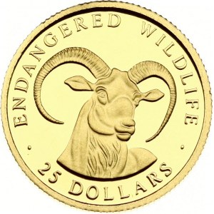 Cook Islands 25 Dollars 1997 Goat