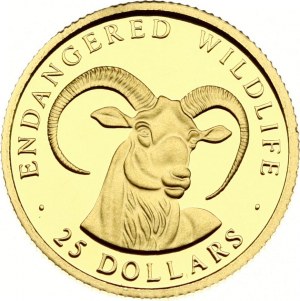 Cook Islands 25 Dollars 1997 Goat