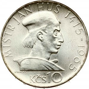 Cecoslovacchia 10 Korun 1965 Jan Hus