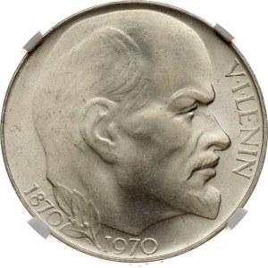 Československo 50 korun 1970 100 let - narození Lenina NGC MS 65