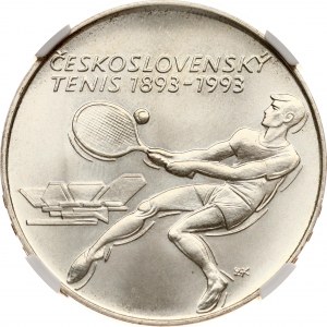 Československo 500 korun 1993 Československý tenis NGC MS 68 TOP POP