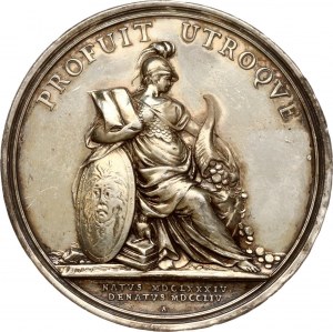 Dánsko Medaile Ludvig Holberg 1757