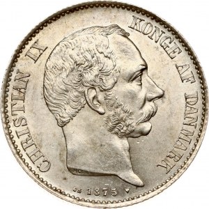 Denmark 2 Kroner 1875 HC/CS