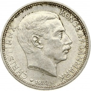 Denmark 2 Kroner 1930 King's 60th Birthday