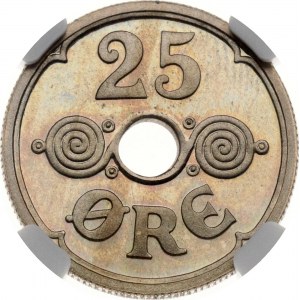 Denmark 25 Ore 1936 N;GJ NGC PL 66 CAMEO