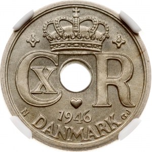 Dänemark 25 Erz 1946 N;GJ NGC MS 66
