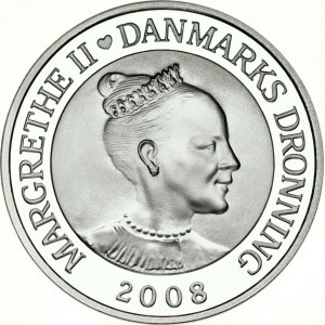 Denmark 500 Kroner 2008 Dannebrog Yacht