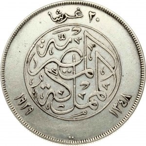 Egypt 20 Piastres 1348 AH/1929
